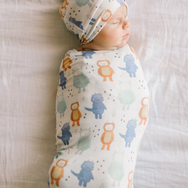 Copper Pearl Knit Swaddle Blanket - Max