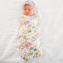 Copper Pearl Knit Swaddle Blanket - Olive