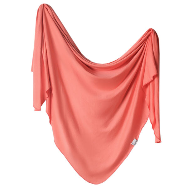 Copper Pearl Knit Swaddle Blanket - Stella