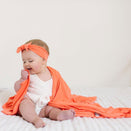 Copper Pearl Knit Swaddle Blanket - Stella