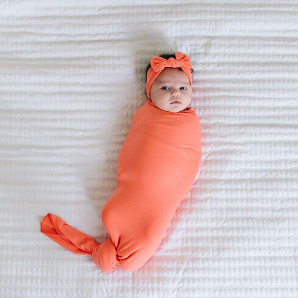 Copper Pearl Knit Swaddle Blanket - Stella