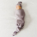 Copper Pearl Knit Swaddle Blanket - Violet