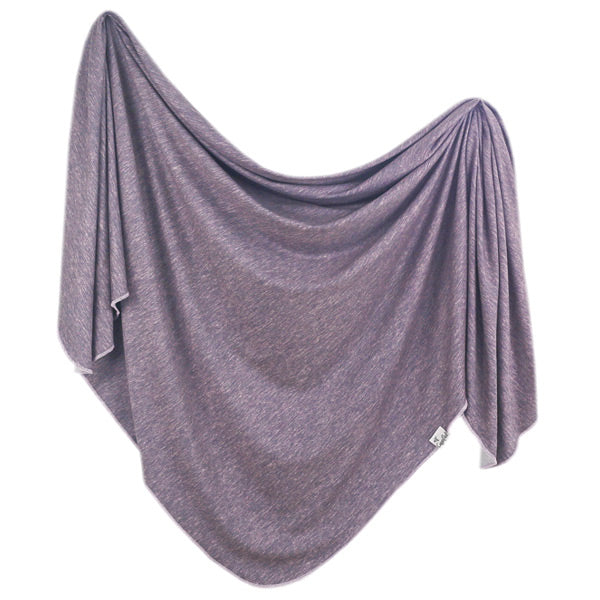 Copper Pearl Knit Swaddle Blanket - Violet