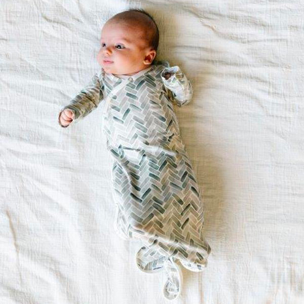 Copper Pearl Newborn Knotted Gown - Alta