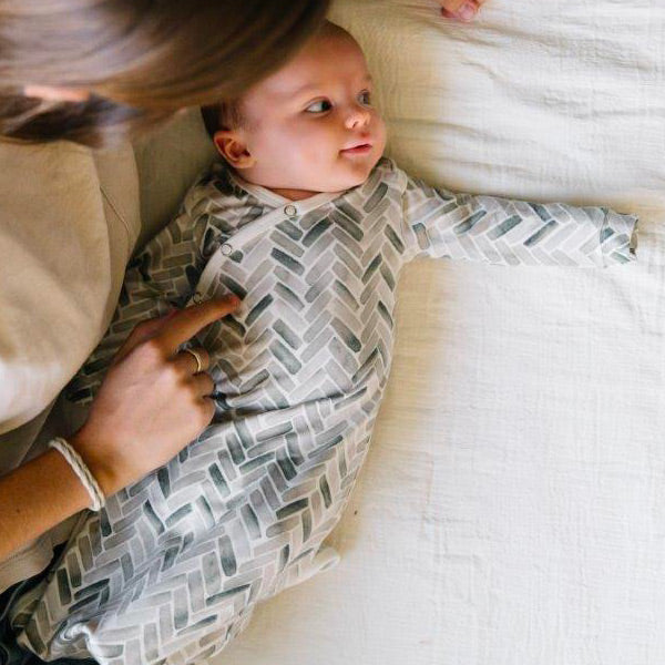 Copper Pearl Newborn Knotted Gown - Alta