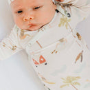 Copper Pearl Newborn Knotted Gown - Maui