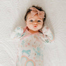 Copper Pearl Newborn Knotted Gown - Whimsy