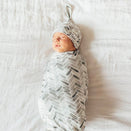 Copper Pearl Newborn Top Knot Hat - Alta