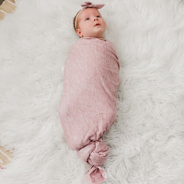 Copper Pearl Knit Swaddle Blanket - Maeve