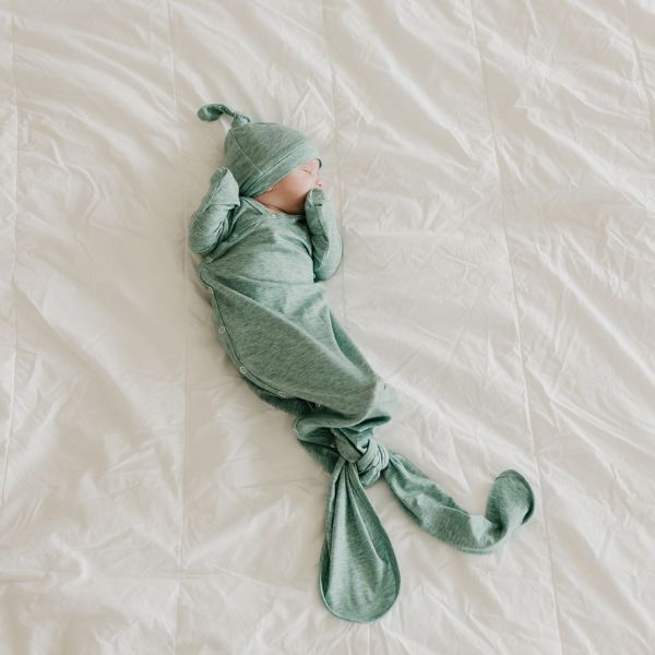Copper Pearl Newborn Knotted Gown - Emerson