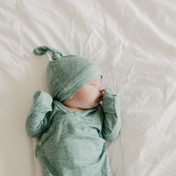 Copper Pearl Newborn Knotted Gown - Emerson