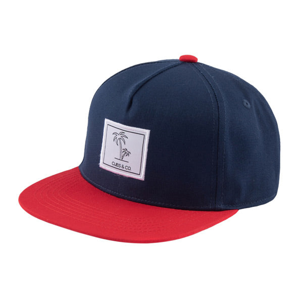 Cubs & Co. Signature Snapback Hat - Navy and Red