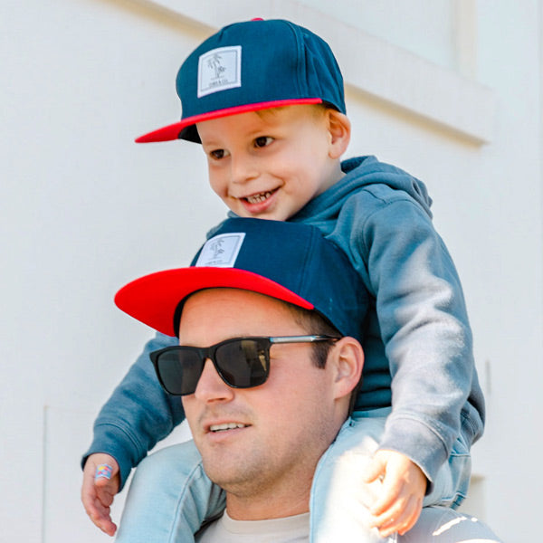 Cubs & Co. Signature Snapback Hat - Navy and Red
