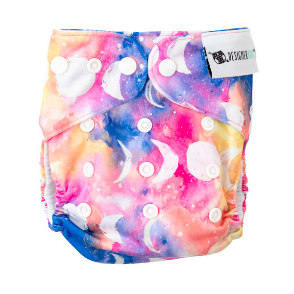 Designer Bums Art Pop AI2 Cloth Nappy - Folklore Collection - Fairy Moon