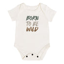 Finn and Emma Organic Short Sleeve Bodysuit - Born to be Wild