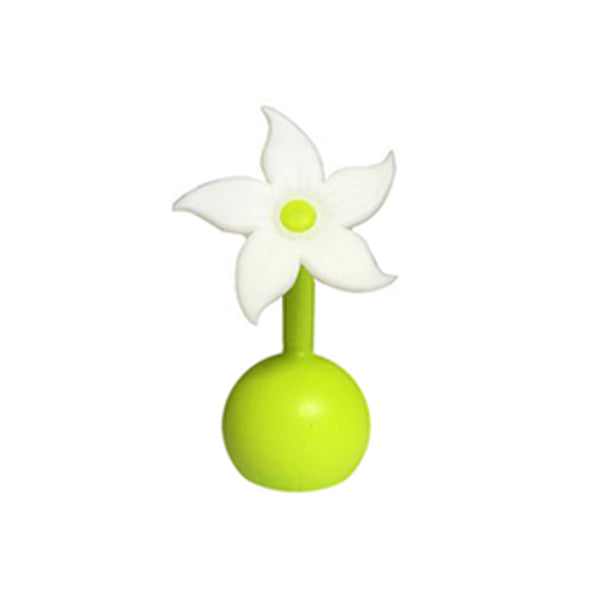 Haakaa Silicone Breast Pump Flower Stopper - White