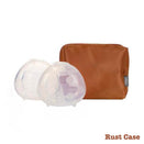 Haakaa Silicone Milk Collector - 2pk with Carry Case - Rust