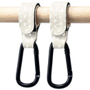 Hooki Duo Pram Hook Clip Set - Dotty Sand
