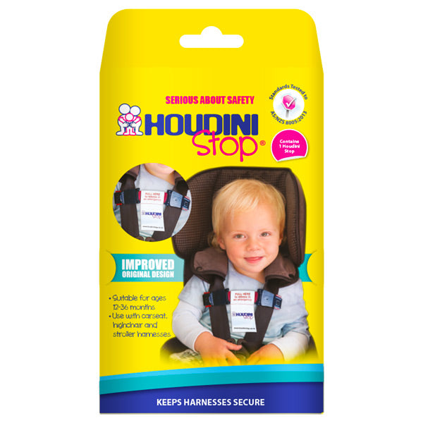Houdini Stop Car Seat Harness Chest Clip - Twin Pack