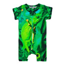 Inchworm Alley Organic Short Romper - Chameleon