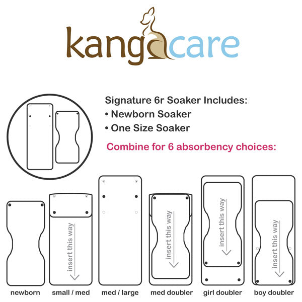 Kanga Care 6r Soaker Cloth Nappy Insert Set