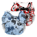 Kanga Care Wonderland Lil Joey AIO Cloth Nappies - Mixed 2pk - Alice & Queen of Hearts
