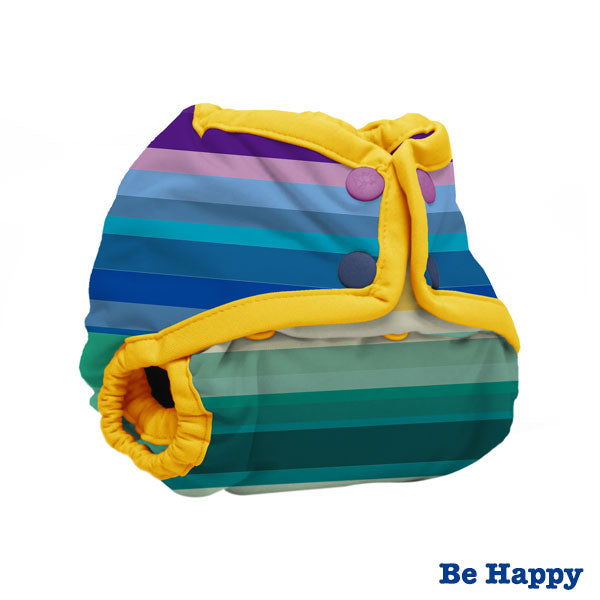Kanga Care Print Rumparooz Newborn Cloth Nappy Cover - Be Happy