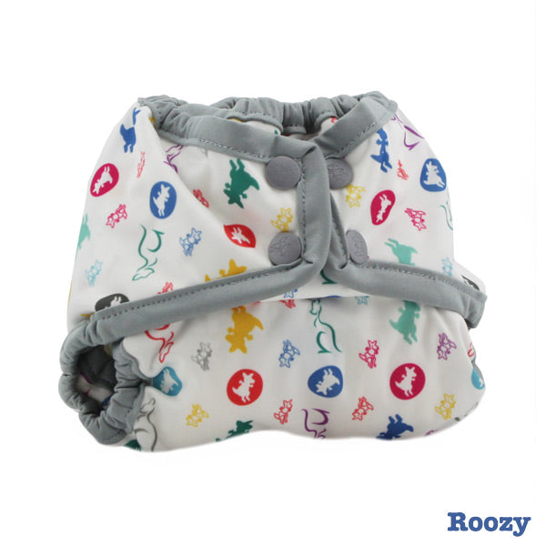 Kanga Care Print Rumparooz Newborn Cloth Nappy Cover - Roozy