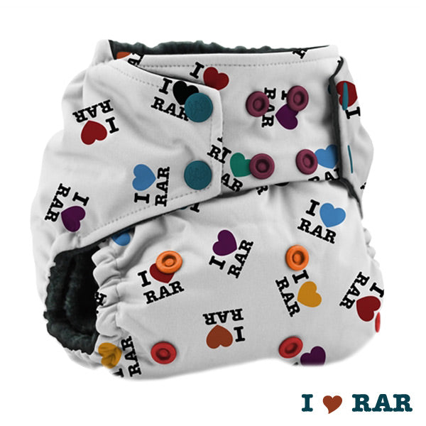 Kanga Care Print Rumparooz OBV Cloth Nappy - I Love RAR