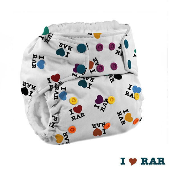 Kanga Care Print Rumparooz Cloth Nappy - I Love RAR