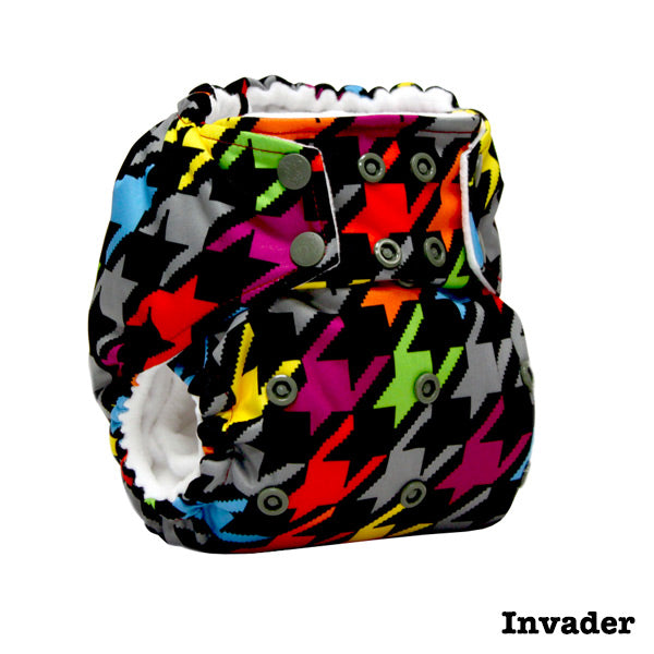 Kanga Care Print Rumparooz Cloth Nappy - Invader