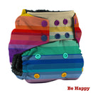 Kanga Care Print Rumparooz OBV Cloth Nappy - Be Happy