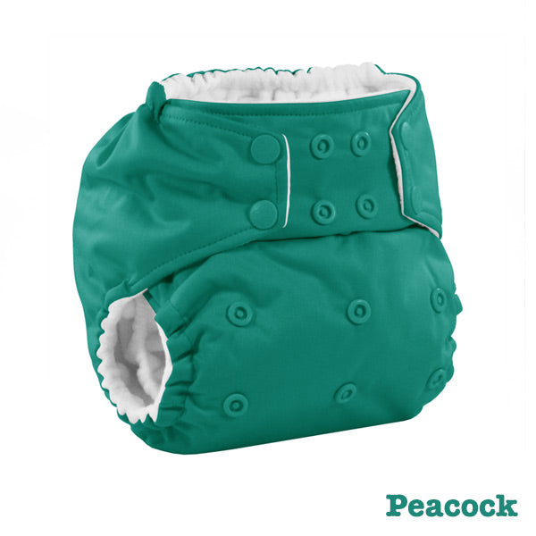 Kanga Care Colour Rumparooz Cloth Nappy - Peacock