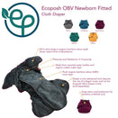 Kanga Care Ecoposh OBV Fitted Newborn Cloth Nappy