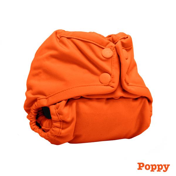 Kanga Care Colour Rumparooz Newborn Cloth Nappy Cover - Poppy