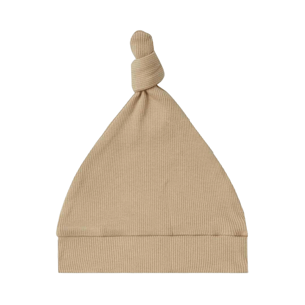 Snuggle Hunny Kids Ribbed Knotted Beanie - Pebble