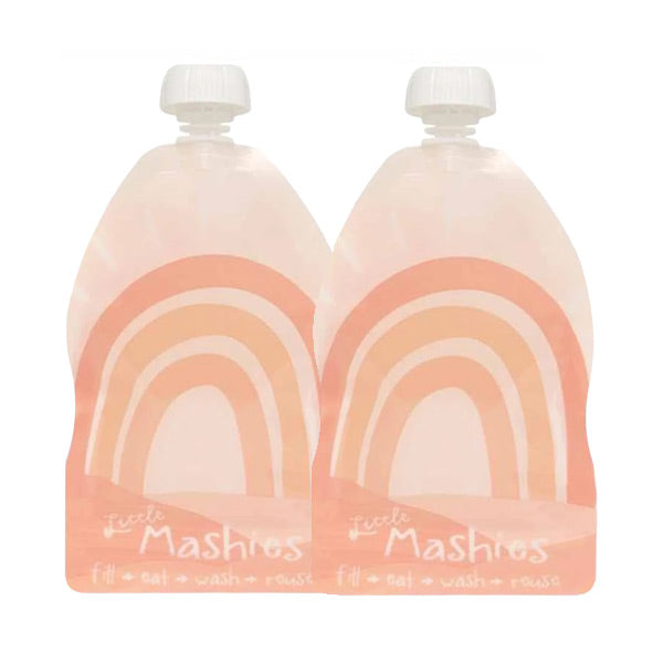 Little Mashies Reusable Squeeze Pouch - 2 pack - Rainbow