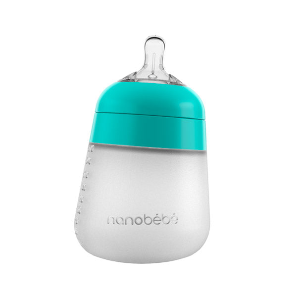 Nanobebe Flexy Silicone Bottle Single Pack - Teal
