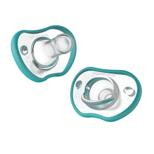 Nanobebe Flexy Silicone Pacifier - Twin Pack - Teal
