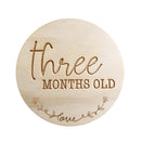 One.Chew.Three Wooden Milestone Plaques - 12pk