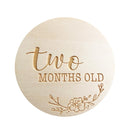 One.Chew.Three Wooden Milestone Plaques - 12pk