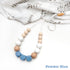 One.Chew.Three Poppy Silicone Necklace - Powder Blue