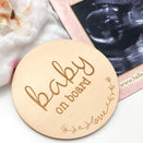 One.Chew.Three Wooden Milestone Plaque - 1pk