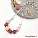 One.Chew.Three Nala Silicone Necklace - Purple Musk