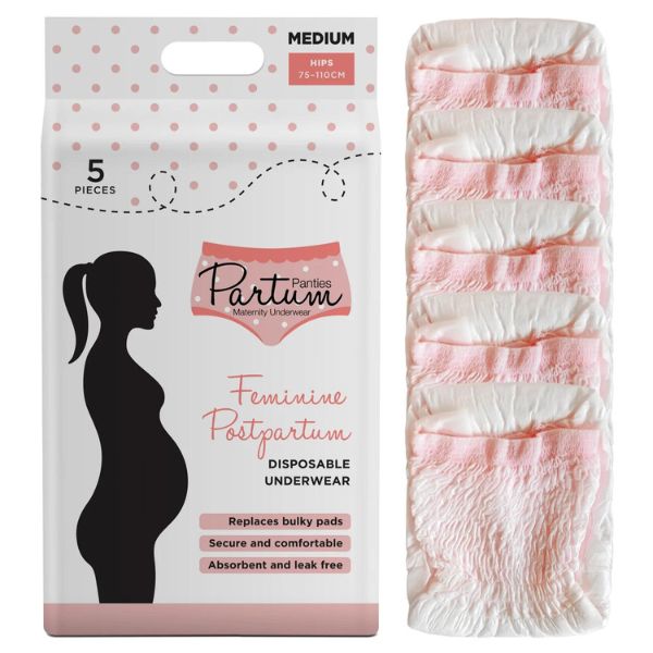Partum Panties Maternity Disposable Underwear - Medium