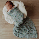 Pop Ya Tot Organic Cotton Swaddle Wrap - Lily of the Valley