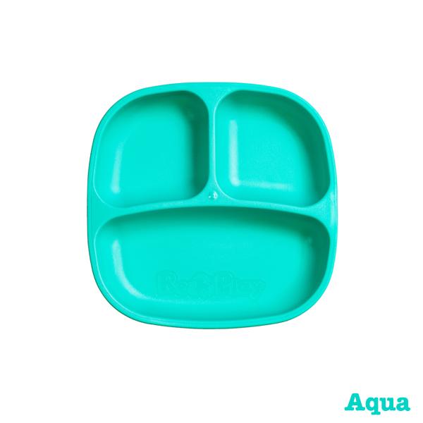 Re-Play Recycled Divided Plate - Aqua