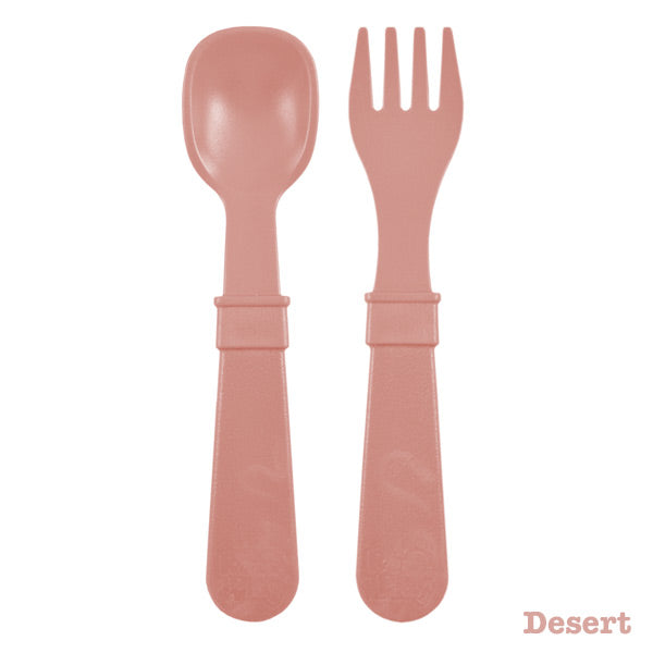 Re-Play Recycled Fork and Spoon Set - Naturals Collection - Desert