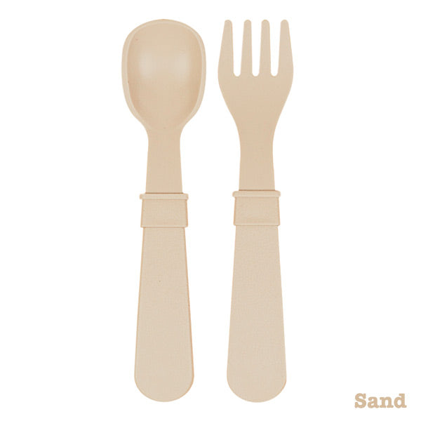 Re-Play Recycled Fork and Spoon Set - Naturals Collection - Sand