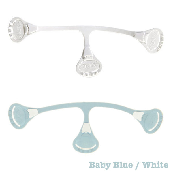 Snappi Nappy Fastener - 2pk - Baby Blue/White